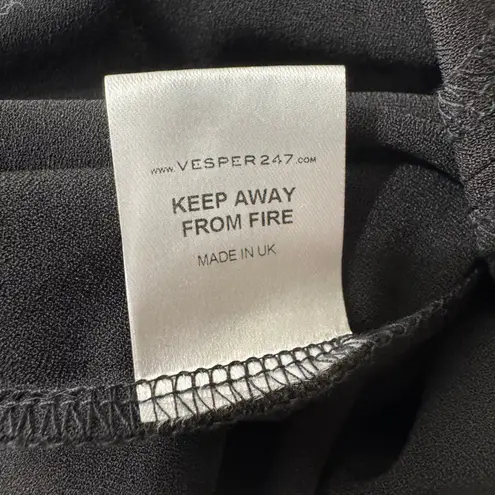 Vesper Bodycon Black Cut out Bandeau Midi Dress Size 8 NWT