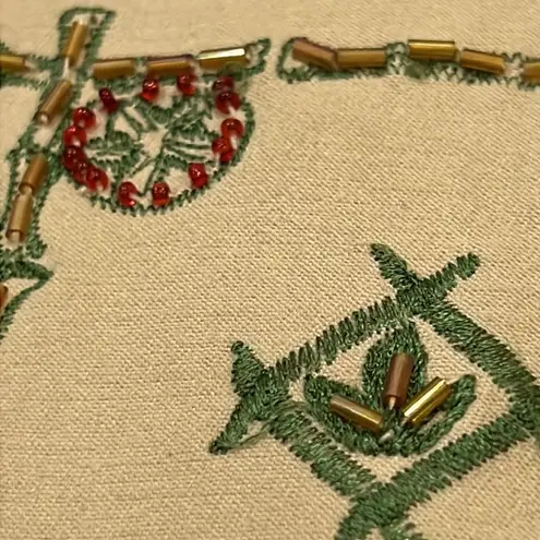 Madame Butterfly Beaded Blazer Jacket by Faith Size Large Tan