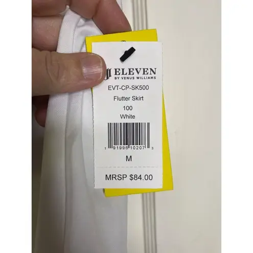 EleVen by Venus William pleated Flutter Tennis Skirt white size medium msrp $84