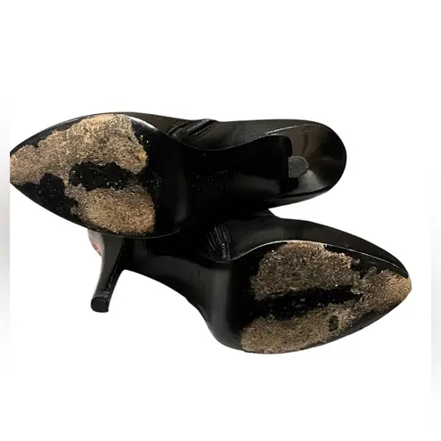 Maje Elegant Black Leather Ankle Boots