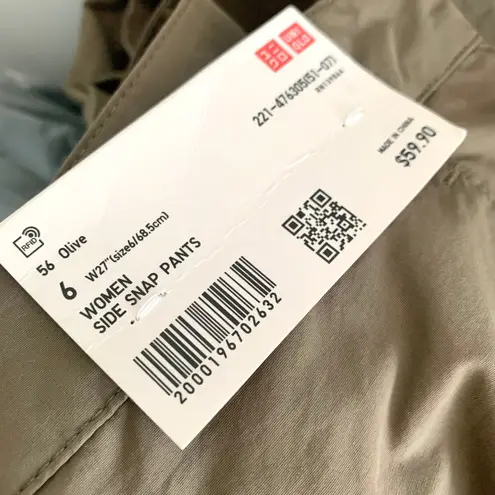 Uniqlo  C Side Snap Pants in Olive thumbnail 7