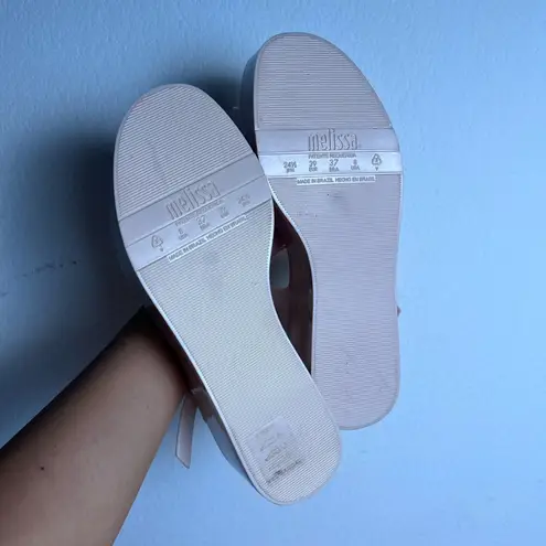 Melissa Mar Platform Sandals Light Pink Pastel Women’s Size 8 Jelly Slip-On Shoe