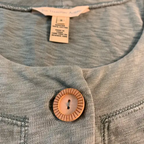 The Territory Ahead Sage Green Cotton Button Front Midi Dress Women's Size S - Image 5