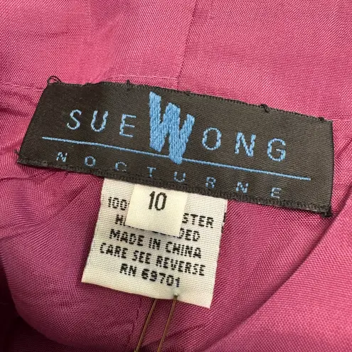 Sue Wong Vintage 90’s Nocturne Iridescent Formal Beaded Gown size 10