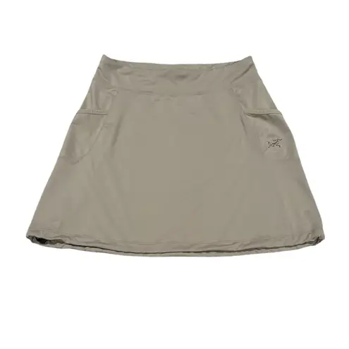 ARC’TERYX TAUPE GREY ATHLETIC HIKING SKIRT M Tan Size M
