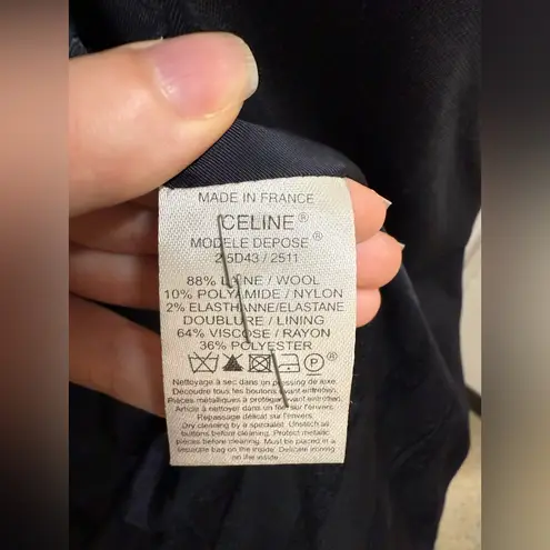 CELINE Black Blazer size approximate medium / large