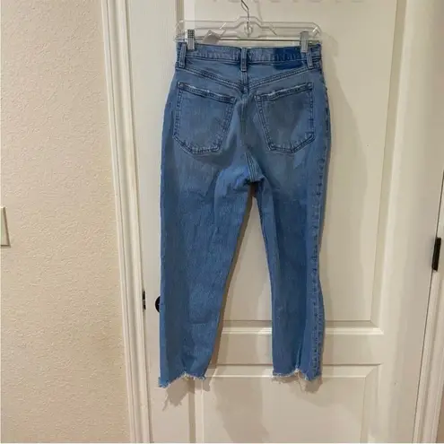 Abercrombie & Fitch  ultra High Rise kick flares distressed jeans size 6 short