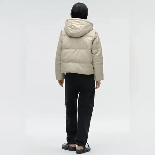 ZARA  EXQUISITE Man-Made Leather PUFFER JACKET XS - Image 11