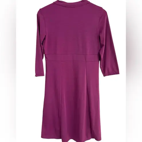 Lole Women’s Purple/Pink Wool Blend 3/4 Sleeve A-Line Dress Baselayer Gorpecore