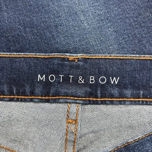 Mott & Bow Slim Straight Grand Boyfriend Jeans Medium Dark Blue Size W27