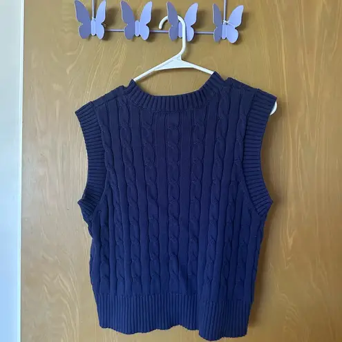 Forever 21 Navy Blue Sweater Vest