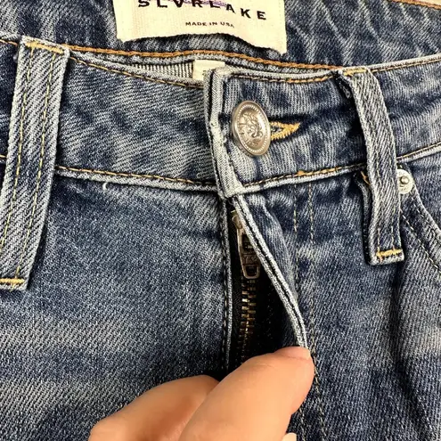 SLVRLAKE Scarlett Kick Flare Jeans in Salt Water Blue Size 26