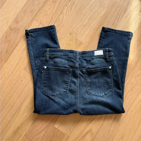 Judy Blue Celeste Super Dark Wash Capris With Side Slit 11/30