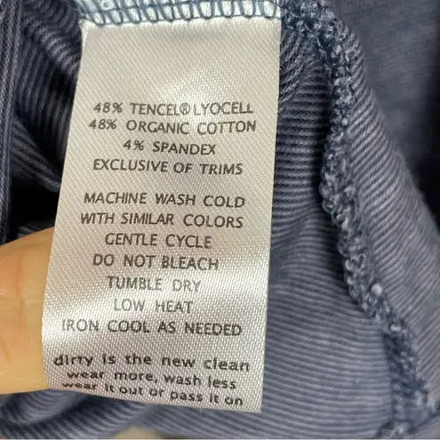 Toad & Co Dress Cue Wrap Style Organic Cotton Tencel Spandex Medium Tie Waist Purple