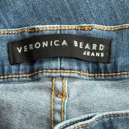 Veronica Beard Sheridan Exaggerated Flare High Rise Jeans Keystone Blue Size 20