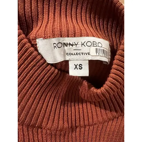 Ronny Kobo Opal Dress in Baked Clay Size XS