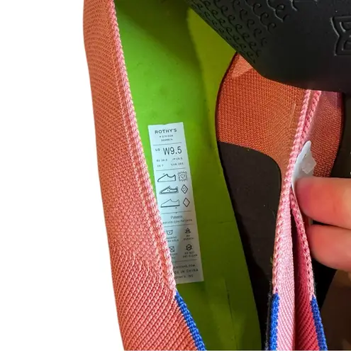 Rothy's High Point Knit Heel Tulip Pink 9.5 Cushioned