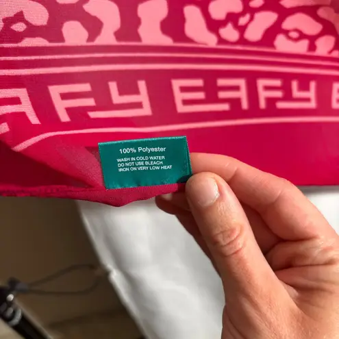 Effy Hematian Pink Leopard Print Cheetah Large Sheer Scarf Wrap Shawl 69x27.5