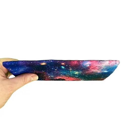 Ipsy Pink and Blue Galaxy Print Zippered Makeup Pouch