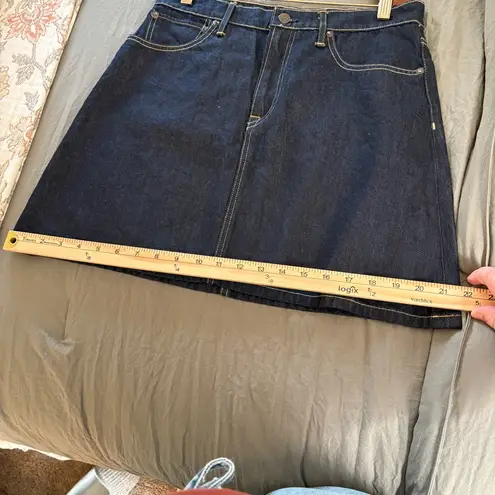 ABLE Denim Dark Wash Mini Skirt. Size 30. Size M