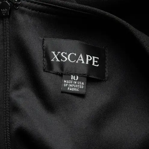 XScape . Women's One-Shoulder Side-Slit Dress.