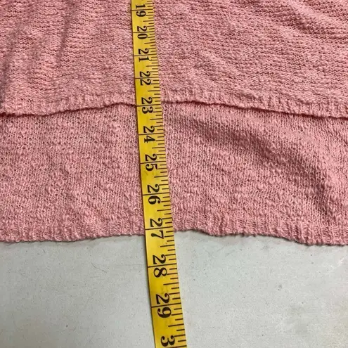 MOSSIMO SUPPLY CO. Crochet Lace Peach Sweater Tunic Size S/P Pink