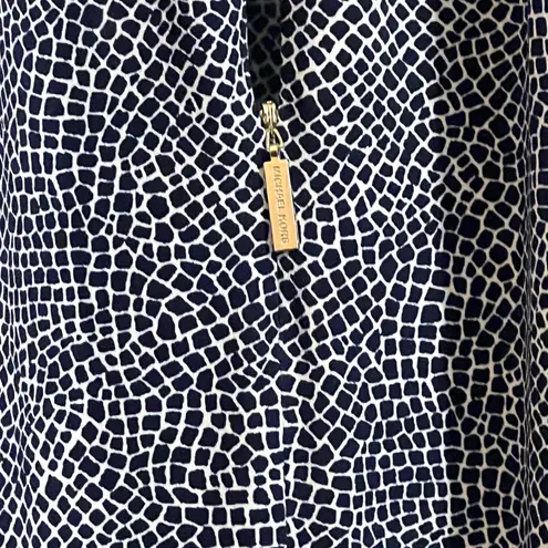 Michael Kors #66 NAVY GOLD CHAIN HALTER DRESS EXTRA SMALL