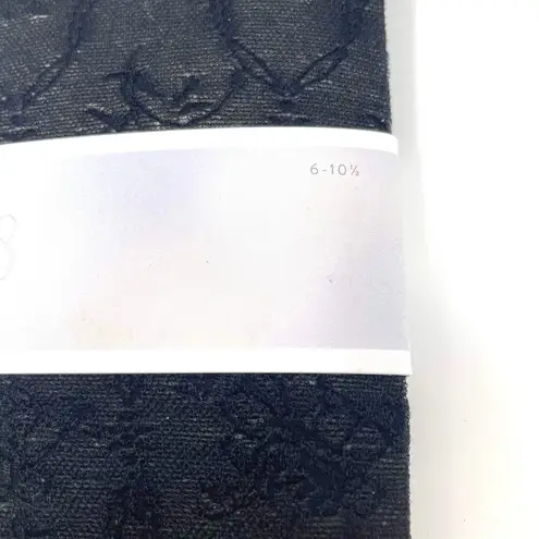 Chelsea28 00s CHELSEA 28 NORDSTROM Vintage Black Floral Mesh Socks