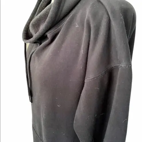 Tahari black Long sleeve pullover cowl neck sweater dress xs goth Gorpcore