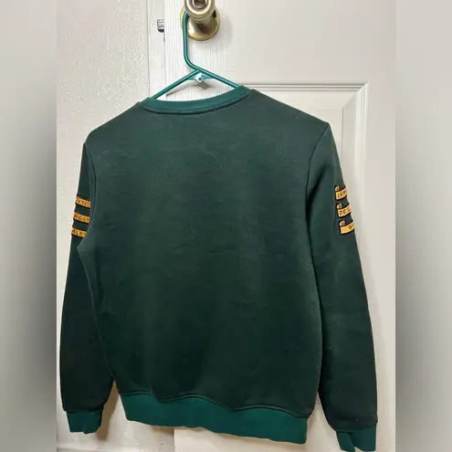 Scotch & Soda Far Out Green Crewneck Embroidered Sweater Sweatshirt Size XS Used