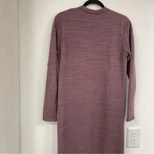 Free People  Beach Dusty Mauve Long Line Cardigan Sweater Duster XS Oversized