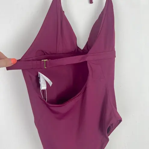 ANDIE NWT Swim The Lagos One Piece Swimsuit Flat Plum Size Large L NEW
