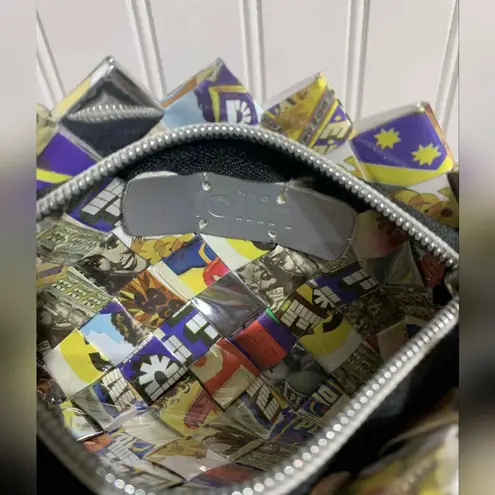 Ollin Vintage Pez Arm Candy Small Wristlet Bag Gray