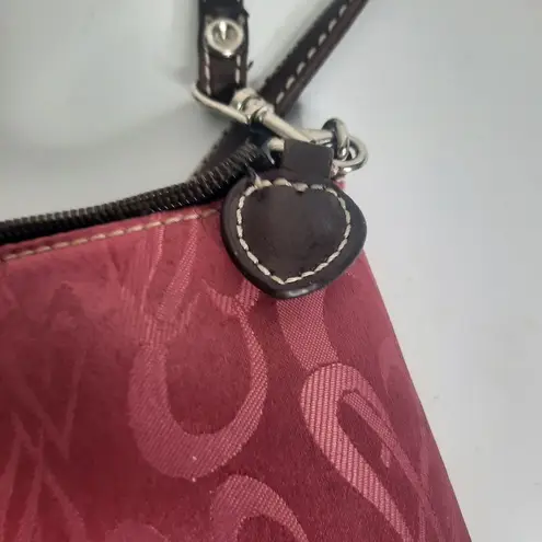 Y2K Pink Crossbody Purse Heart Detailing Vintage