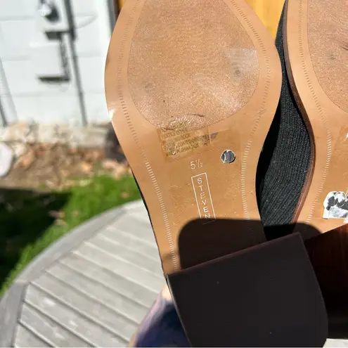 Steven By Steve Madden Nara Stacked Heel Sock Bootie in Black Size 5.5 - Image 8