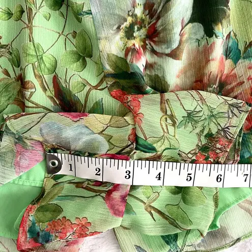 Jay Godfrey Green Lydia Floral Strapless Chiffon Pleated Preppy Romper 12