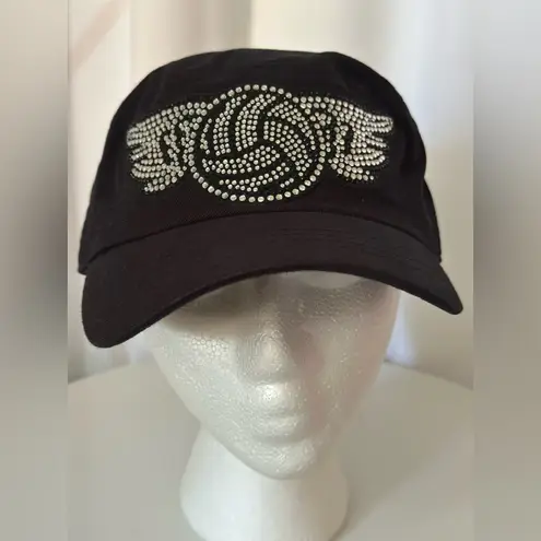 Pit Bull Black Rhinestone Embellished Cadet Cap (900)