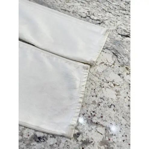 Goldsign Myra Straight Leg High Rise Jean Calla White Womens Size 28