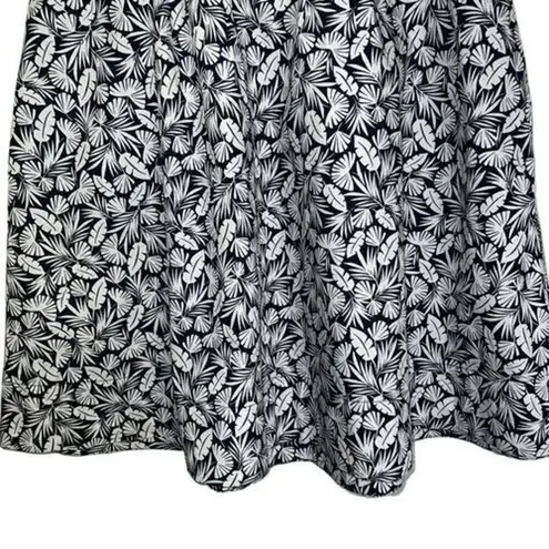 BODEN Navy/White Hawaiian Leaf Foliage Mini Skirt Cotton NWT Size 10 Blue