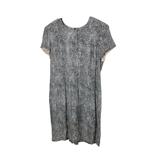 Danny & Nicole Vintage NEW YORK Snake Print blazer dress set Petite Size 10