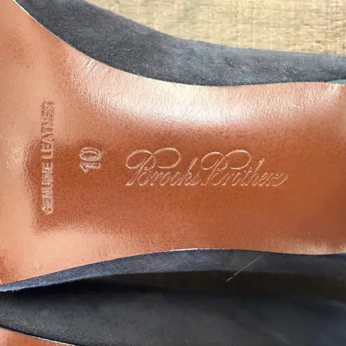 Brooks Brothers Suede Leather Cap Toe Pumps Classic Heels Size 10 Career Formal