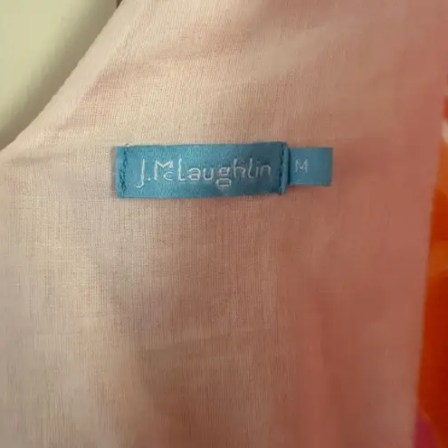 J. McLaughlin Cerise Linen Wrap Dress size medium