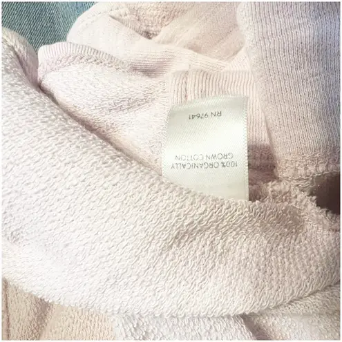 J. Jill Organic Cotton Henley Neck Sweater Pink Size XL Relaxed Beachy Casual