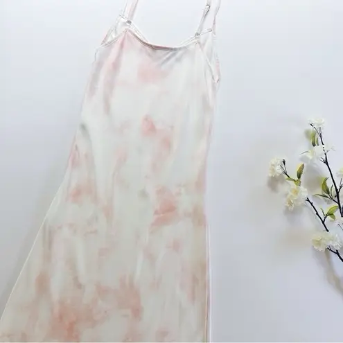 ALLSAINTS NEW All Saints Benno Slip Dress – Pink & White, Trendy Tie-Dye
