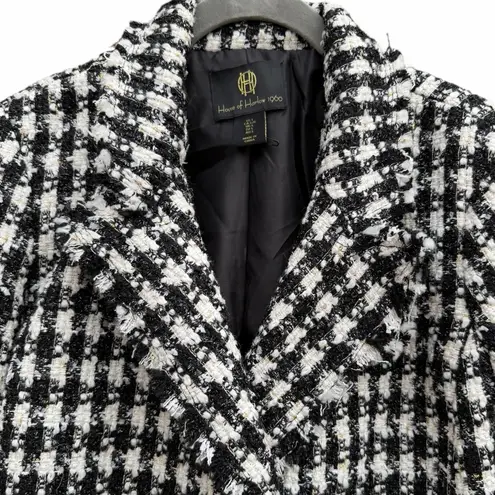House of Harlow 1960 Black and White Checkered Blazer Size L