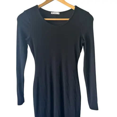 Marine layer Lexi Rib Long Sleeve Midi Dress