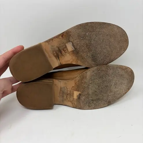 Eileen Fisher  Soul Tumbled Leather Ankle Booties Size 6.5