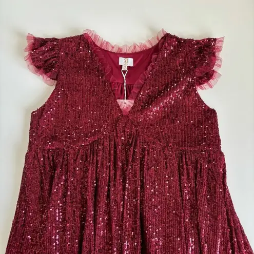 M by MNK Burgundy Sequin V