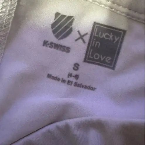 Lucky in Love x KSwiss White Layered Women's Skort golf tennis size small