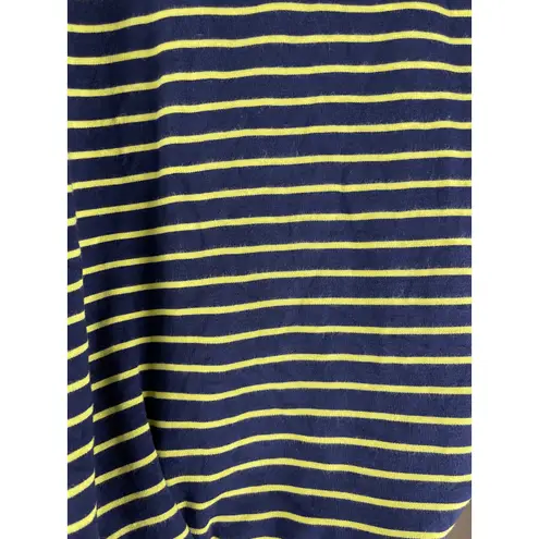 Sail To Sable Scoop Neck Navy & Line Stripe Luxe Stretchy T-Shirt Dress Size XL